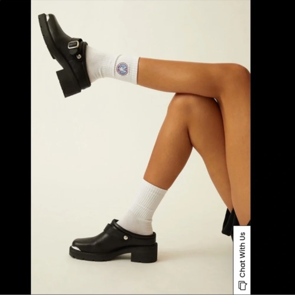 2/$25 Playboy White Socks